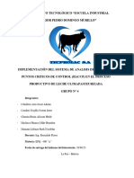 Proyecto Haccp en La Leche (Uht)