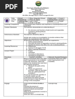 Lesson Plan in Science 9 1st Quarter