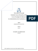 Tarea - No.2 Actividad. 1 Investigar La Evolución Histórica de Las Constitución en El Ecuador