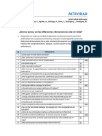 ACTIVIDAD - CUESTIONARIO - ¿Cómo Estoy en Las Diferentes Dimensiones de Mi Vida