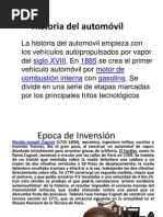 Historia Del Automovil