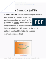 Componentes Del Automóvil Factor Lambda (AFR)