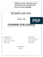 Planning For Change