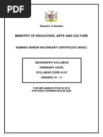 NSSCO Geography Syllabus