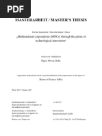 Masterarbeit / Master'S Thesis: Multinational Corporations (MNCS) Through The Prism of Technological Innovation"