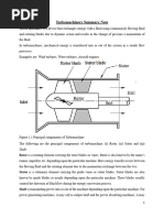 Turbomachinery - Notes