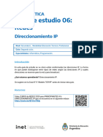 REDES - Gu A06 - Direccionamiento IP