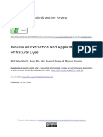 Review On Extraction and Application of Natural Dy