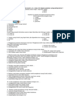 Soal IPA Kelas 6 Semester 1 (Tema 4) 2021