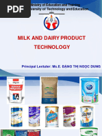 Lesson 7. Powdered Milk Production Technology