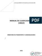 Manual de Clasificador de Cargos MTC 2022