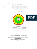 Proposal Penelitian Upaya Meningkatkan Hasil Belajar Matematika Materi Pecahan Melalui Media Kartu Pecahan Di Kelas V SD Negeri Wonorejo 02