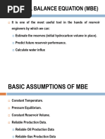 Material Balance Equation (Mbe)