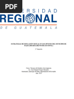 Estrategias de Educación Sexual en Los Jóvenes Del Municipio de Palín, Departamento de Escuintla