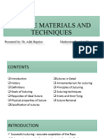 Sutures and Suturing Techniques