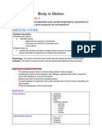 Core 2 PDHPE - Body in Motion Study Notes