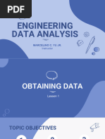 Engineering Data Analysis: Marcelino C. Yu JR