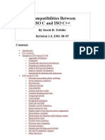 Incompatibilities Between C & C++ (David R