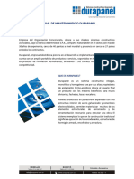 Manual de Mantenimiento Durapanel