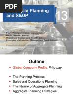 Aggregate Planning and S&OP