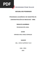 Investigación de Operaciones - Programación Lineal