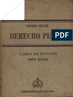 Mezger Derecho Penal