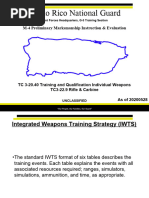 M-4 Preliminary Marksmanship Instruction & Evaluation (TC 3-20.40 Training and Qualification Individual Weapons TC3-22.9 Rifle & Carvine