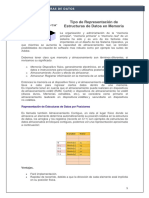 Tipo de Representación de Estructuras de Datos en Memoria