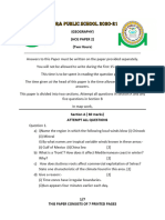 Ultra Public School Final Geography Class Ix Preboard