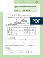 MATHS - Term A - ELEMENTS DETUDE DUNE FONCTION NUMERIQUE