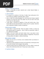 Rubbers As Engineering Materials