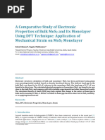 A Comparative Study of Electronic Properties