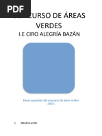 Bases Generales Del Concurso de Jardines Escolares