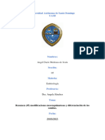 Resumen (#5) Modificaciones Mesenquimatosas y Diferenciación de Los Somitas.