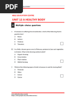 Science F 1 Unit 12