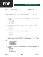 Technical Databook Quiz KEY v3