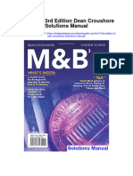 M and B 3 3rd Edition Dean Croushore Solutions Manual