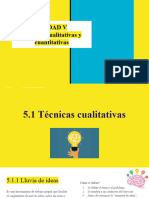 Unidad 5 Técnicas Cualitativas