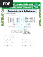 Ficha Propiedades de La Multiplicacion para Tercero de Primaria