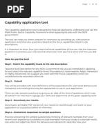 Capability Application Tool