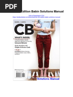 Cb4 4th Edition Babin Solutions Manual