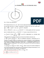 Calculation of The Temperature at The Centre of The Sun-ita+Eng