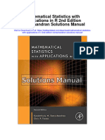 Mathematical Statistics With Applications in R 2nd Edition Ramachandran Solutions Manual