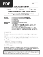 CVT Transmission JF017E Service Bulletin