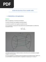 MIA1 - Etudes Des Fonctions D'une Variable Réelle