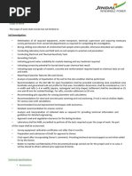 Scope of Work - Soil Investigation