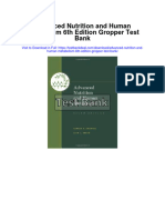 Advanced Nutrition and Human Metabolism 6th Edition Gropper Test Bank