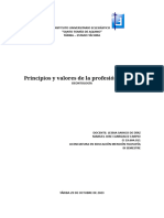 Principios y Valores D Ela Profesión Docente