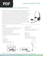 Yealink-YHS33-Datasheet 230705 093550