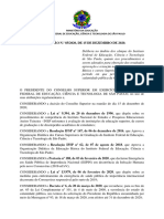 2020.12.15 - Resolução IFSP Nº 85 - Delibera Sobre Resultados Aprovação e Retenção